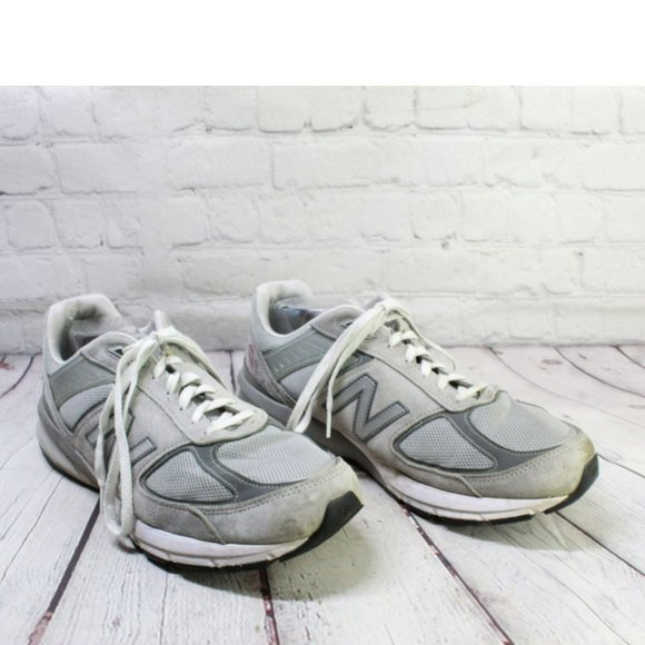 New Balance 990v5 Gray Suede Lace Up Athletic Sneakers Shoes Size 14 EE - Picture 3 of 9